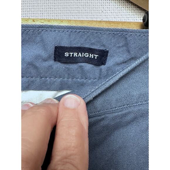 J. Crew Flex Straight Chino Pants Men's 34x30 Blue Flat Front Slash Pocket - Picture 6 of 16